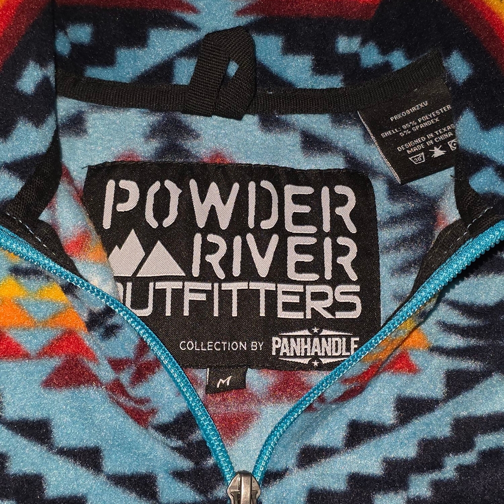 Powder River Outfitters by Panhandle Youth 1/4 Zip Fleece Pullover - Picture 3 of 4
